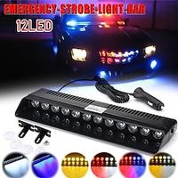 StarFire 2023 NEW 12LED Windshield Warning Lamp Multiple Flashing Modes Red Blue Car Strobe Light Cigarette Lighter Plug Emergency Flasher 12V miniinthebox - thumbnail