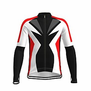 21Grams Men's Long Sleeve Cycling Jersey Summer Spandex Green Red Fluorescent Bike Top Mountain Bike MTB Road Bike Cycling Quick Dry Moisture Wicking Sports Clothing Apparel  Athleisure Lightinthebox