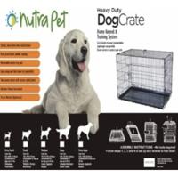 Nutrapet Double Door With Divider Extra Large Crates 124 x 76 x 83.5 Cm