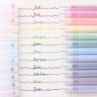 1pc Notepad Color Gel Pens,Ball Point Pens Fine Point 0.5mm For Office School Lightinthebox - thumbnail