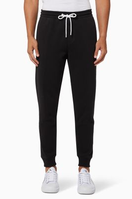 Side Logo Joggers in Organic Cotton Blend Fleece Side Logo Joggers in Organic Cotton Blend Fleece