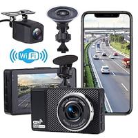 X18 PRO 2160P New Design / HD / with Rear Camera Car DVR 170 Degree Wide Angle 3 inch IPS Dash Cam with WIFI / Night Vision / G-Sensor 4 infrared LEDs Car Recorder Lightinthebox