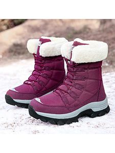 Women's Waterproof And Cold-proof Boots Outdoor Velvet Thickened Warm Snow Boots