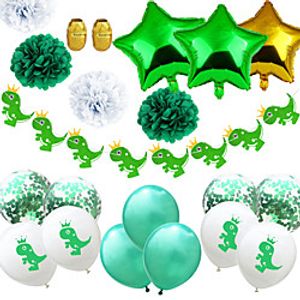 Party Balloons 145 pcs Dinosaur Party Supplies Latex Balloons Banner Boys and Girls Party Birthday Decoration 12inch for Party Favors Supplies or Home Decoration miniinthebox