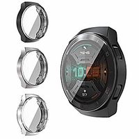 case for huawei watch gt 2e, ultra slim pc protective cover case cover for huawei watch gt 2e, black  silver  clear Lightinthebox - thumbnail