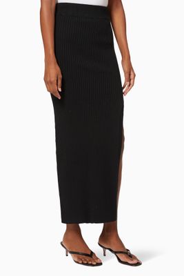 Dunes Rib Knit Maxi Skirt Dunes Rib Knit Maxi Skirt