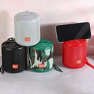 TG356 Portable Mini Wireless Speaker, Small Outdoor Camping Driving Ultra Bass Speaker, Connect Mobile Phone/Tablet/TV, Can Be Used As Mobile Phone Holder, Gift For Men/Women/ Girlfriend/Boyfriend/Friend/Birthday, For Party/Celebration/Festival miniinthebox