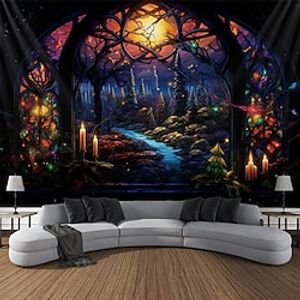 Trippy Landscape Hanging Tapestry Wall Art Large Tapestry Mural Decor Photograph Backdrop Blanket Curtain Home Bedroom Living Room Decoration Lightinthebox