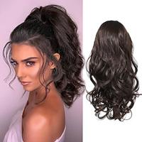 Ponytail Extension Drawstring Ponytail Hair Extensions Short Wavy Fake Pony Tail Synthetic Hair Pieces for Women Lightinthebox