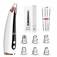blackhead remover pore vacuum, v vandrere face vacuum pore cleanser with 6 probes, usb rechargeable blackhead removal tool with led display for all skin Lightinthebox - thumbnail