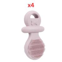 Trixie Junior Pacifier Natural Rubber Toy for Dogs - Pink (Pack of 4)