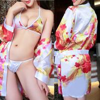 Floral Printed Temptation Kimono Sets