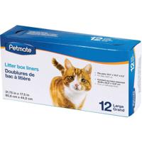 Petmate Boxed Cat Litter Pan Liners 12 Count Large