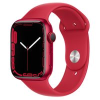 Apple Watch Series 7 (GPS, 41mm) (Product) Red Aluminum Case with Sport Band