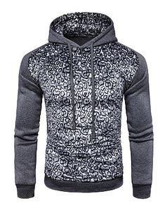 Fitted Leopard Men Hoodie