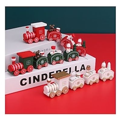 Christmas Toys Christmas Decorations Christmas Party Supplies Christmas Tree Ornaments Merry Christmas Cute Exquisite Decoration Wooden 1 pcs Child's P15 Christmas Party Favors Supplies Lightinthebox