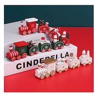 Christmas Toys Christmas Decorations Christmas Party Supplies Christmas Tree Ornaments Merry Christmas Cute Exquisite Decoration Wooden 1 pcs Child's P15 Christmas Party Favors Supplies Lightinthebox - thumbnail