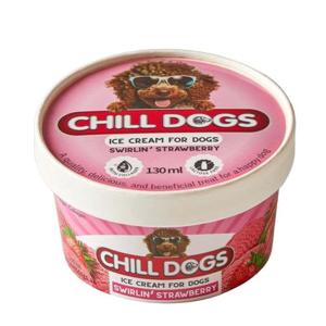 Chill Dogs Swirlin' Strawberry Cup 130Ml Ice Cream For Dogs