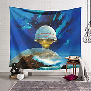 Wall Tapestry Art Decor Blanket Curtain Hanging Home Bedroom Living Room Decoration Polyester Space Ship miniinthebox