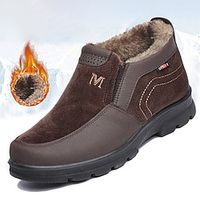 Men's Boots Retro Winter Boots Walking Casual Daily Leather Comfortable Booties  Ankle Boots Loafer Black Coffee Spring Fall Lightinthebox - thumbnail