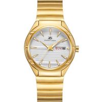 Kenneth Scott Men's SL28D Movement Watch, Analog Display and Stainless Steel Strap - K23027-GBGC, Gold