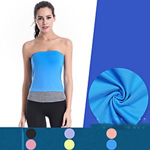 Women's Sleeveless Running Shirt Tee Tshirt Top Athletic Summer Nylon Quick Dry Breathable Soft Gym Workout Running Active Training Jogging Exercise Sportswear Solid Colored Normal Black Purple Lightinthebox