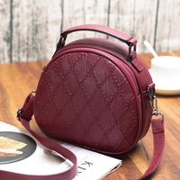 Women Shell Soft Leather Small Incense Lingge Shoulder Bags