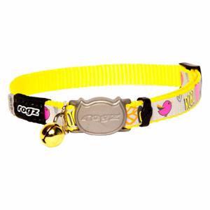 Rogz Reflectocat Cat Collar DayGlo Bird, Small