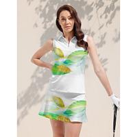 Women's Golf Polo Shirt White Sleeveless Top Ladies Golf Attire Clothes Outfits Wear Apparel Lightinthebox