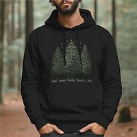 Graphic Tree Fashion Daily Basic Men's 3D Print Hoodie Pullover Sports Outdoor Holiday Vacation Hoodies Black Hooded Front Pocket Print Spring   Fall Designer Lightinthebox - thumbnail