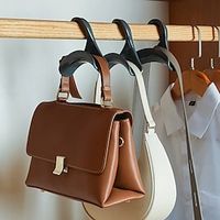 5PCS Closet Multifunctional Hangers Handbag Organizer Hook Closet Rod Hanging Storage Rack Hat Scarf Shawl Tie Storage Rack miniinthebox