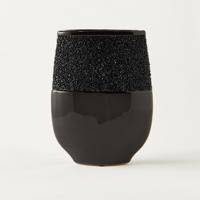 Textured Ceramic Vase - 18x8x24 cms