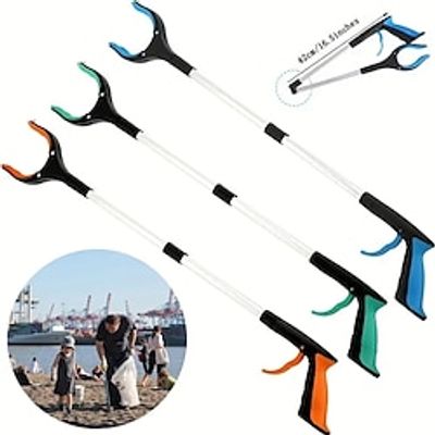 Foldable Gripper Extender Hand Tools Litter Reachers Pickers Collapsible Garbage Grabber Pick Up Tools Broom and Dustpan Set Lightinthebox