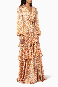 Margot Printed Frill Dress