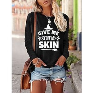 Men's Pullover Green Blue Pink Khaki Gray Round Neck Letter Print Halloween Casual Hot Stamping Casual Halloween Fall Spring Clothing Apparel Hoodies Sweatshirts  miniinthebox
