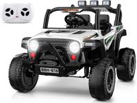 Megastar Ride On Willy's Jeep Car With Remote Control - White (UAE Delivery Only)