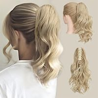 14 Claw Clip Ponytail Extension Long Curly Hair Extension Natural Looking Synthetic Hairpiece for Women Lightinthebox