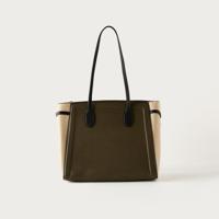 Sasha Solid Tote Bag with Double Handle and Zip Closure