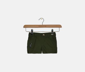 Toddler Girls Plain Pull On Short  Olive Green