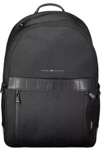 Tommy Hilfiger Black Nylon Backpack (TO-20396)
