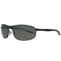 Zippo OB27-03 Rectangular Shape Wrap Sunglasses For Men, 63 mm Size, Smoky Green - 267000219