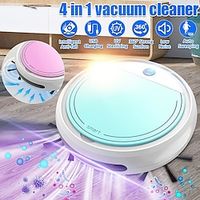 4 IN 1 Function Strong Suction  New Smart Sweeping Robot Automatic Vacuum Cleaner Powerful Dust Catcher with UV Sterilization Function for Home Office Floor Garbage  Dirt Cleaning Lightinthebox - thumbnail