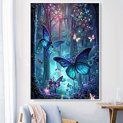 1pc Animal DIY Diamond Painting Landscape Butterfly Diamond Painting Handcraft Home Gift Without Frame miniinthebox