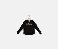 Big Girls Logo-Print Cotton Sweatshirt  Black - thumbnail