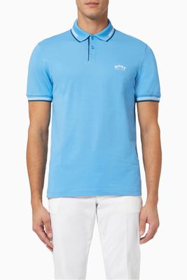 Slim Fit Polo Shirt in Cotton Piqué Slim Fit Polo Shirt in Cotton Piqué