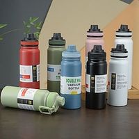 1pc, Insulated Sports Water Bottle, 304 Stainless Steel Water Cups, Portable Travel Water Bottles, For Camping, Hiking, Fitness, Outdoor Drinkware, Birthday Gifts, Halloween Gifts, Christmas Gifts Lightinthebox - thumbnail