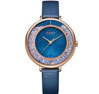 Ecstacy Women's Analog Blue Mop Dial Watch - E23501-KLNMN