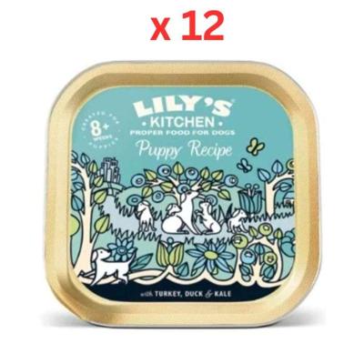 Lily's Kitchen Turkey & Duck Recipe Puppy Wet Food 150G Pack Of 12 Lily's Kitchen Turkey & Duck Recipe Puppy Wet Food 150G Pack Of 12