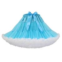 Women's Skirt Petticoat Above Knee Organza Blue Purple Pink White Skirts Summer Pleated Layered Tulle Lined Active Princess Lolita Casual Tutus Performance Homecoming One-Size  Loose Fit Lightinthebox - thumbnail