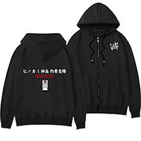 Inspired by Demon Slayer: Kimetsu no Yaiba Kamado Tanjiro Anime Cartoon Polyester  Cotton Blend Anime Harajuku Graphic Kawaii Hoodie For Women's  Men's  Couple's Lightinthebox - thumbnail